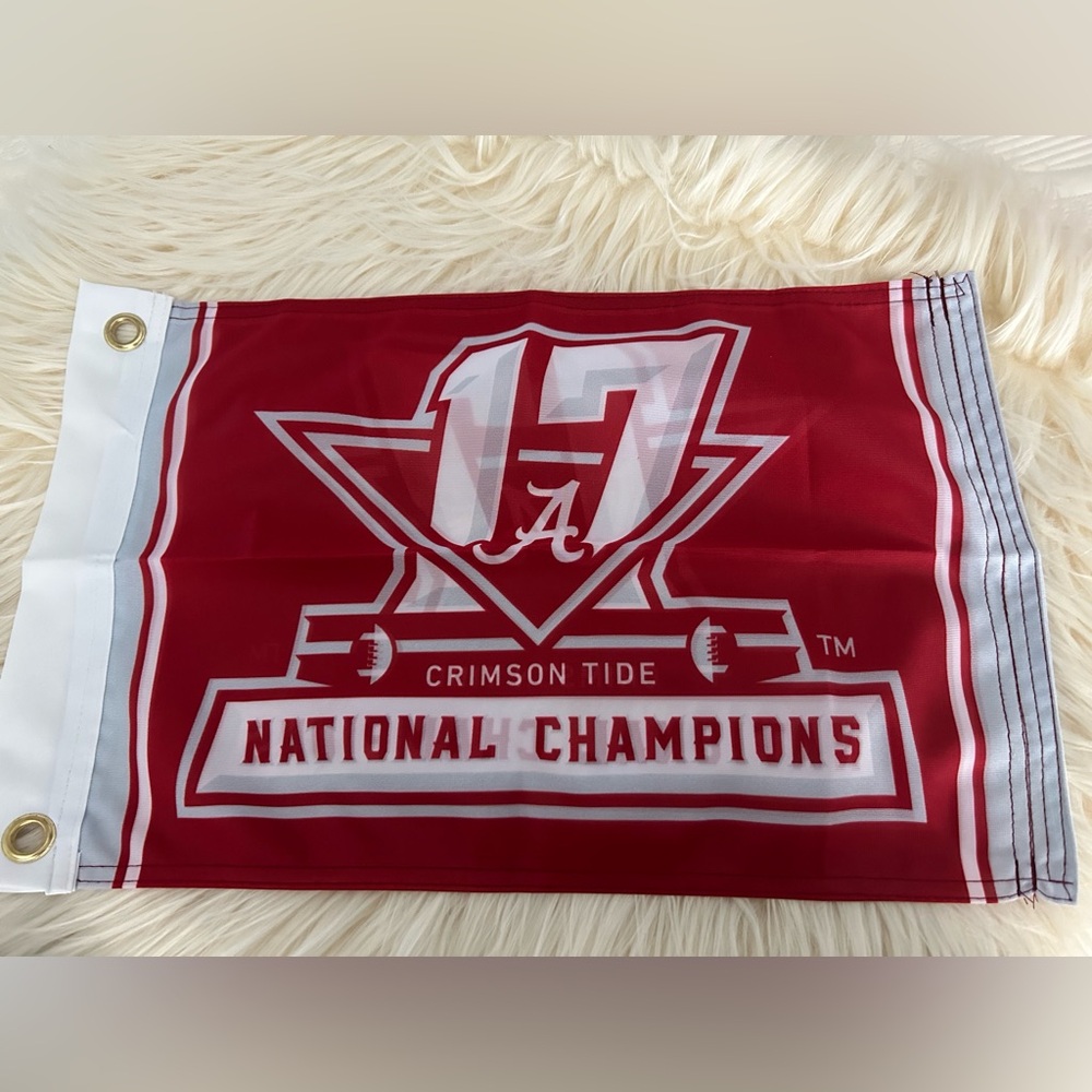 NWT ALABAMA CRIMSON TIDE BOAT FLAG